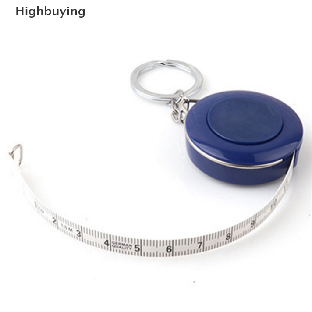 Hbid Penggaris Pengukur Badan Yang Dapat Ditarik Keychian Kain Jahit Tailor Tape Measure Glory