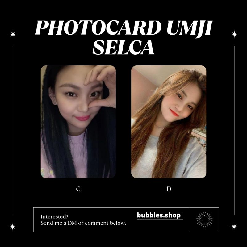 PHOTOCARD UNOFFICIAL UMJI G-FRIEND SELCA