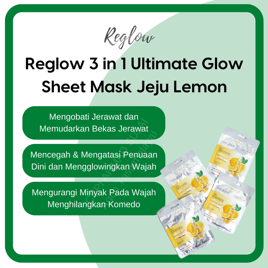 Reglow Intensive Cream Penghilang Flek Hitam dan pemutih wajah tanpa detox