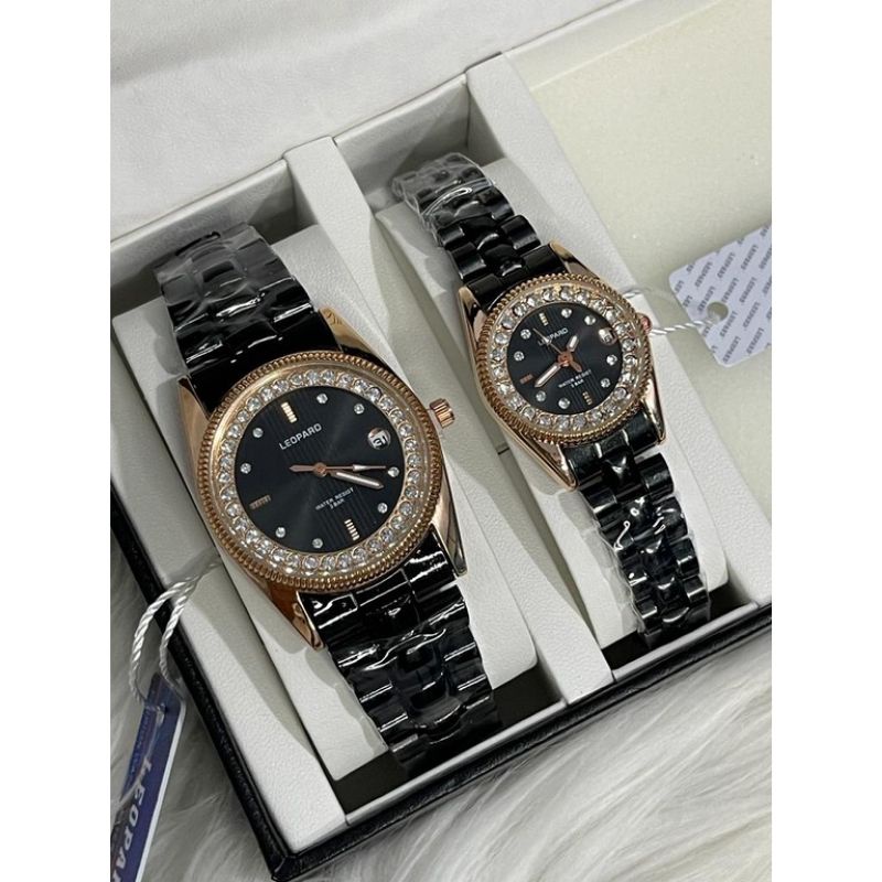 Jam tangan Leopard rantai pasangan tahan air