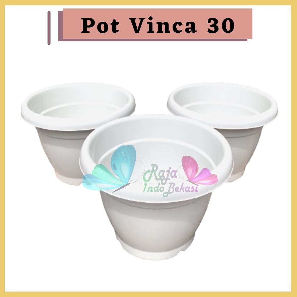 Rajaindobekasi Pot Gentong VINCA 30 PUTIH Pot Plastik Bunga Jumbo Besar Tebal Murah Tanaman Bkn Pot Tawon 30 Pot Tulip 45 20 30 Galaxy 25 40-Pot Bunga Putih 30 Strawberry | Pot Tanaman Plastik Besar