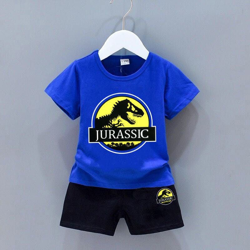 ZASKIYA - SETELAN UNISEX ANAK JURASSIC DINO / SET ANAK LAKI LAKI 0-3 THN