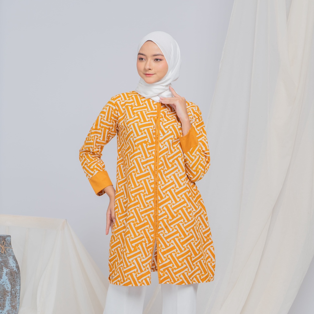 LANGITJUA BATIK SOLO - SYAILINDRI TUNIK BATIK CAP GARUTAN MODEL ISYANA BUSUI FRIENDLY