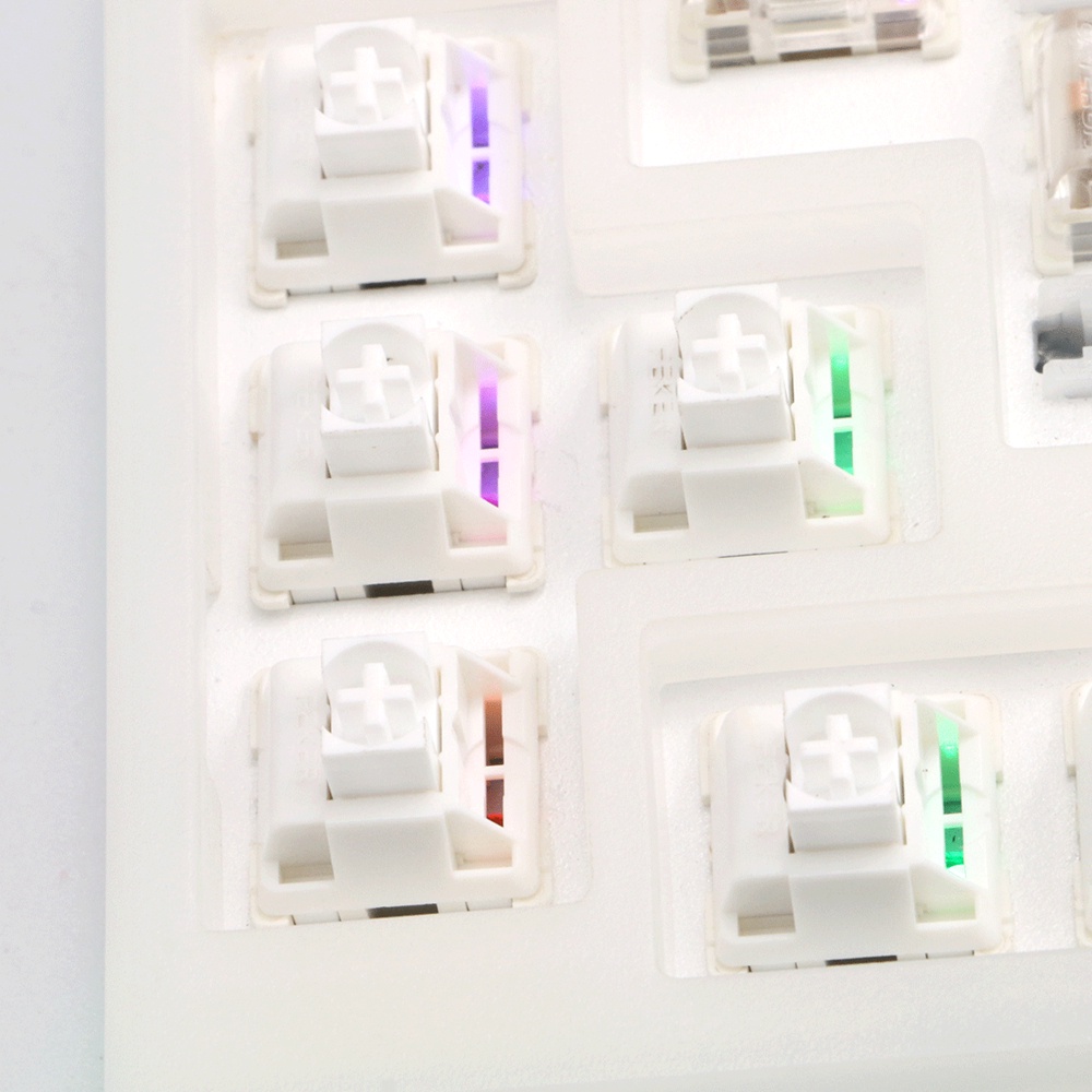 Feker Milky Jade White Switch keyboard Linear 5PIN Axis Hot Plug DIY Untuk keyboard Mekanik