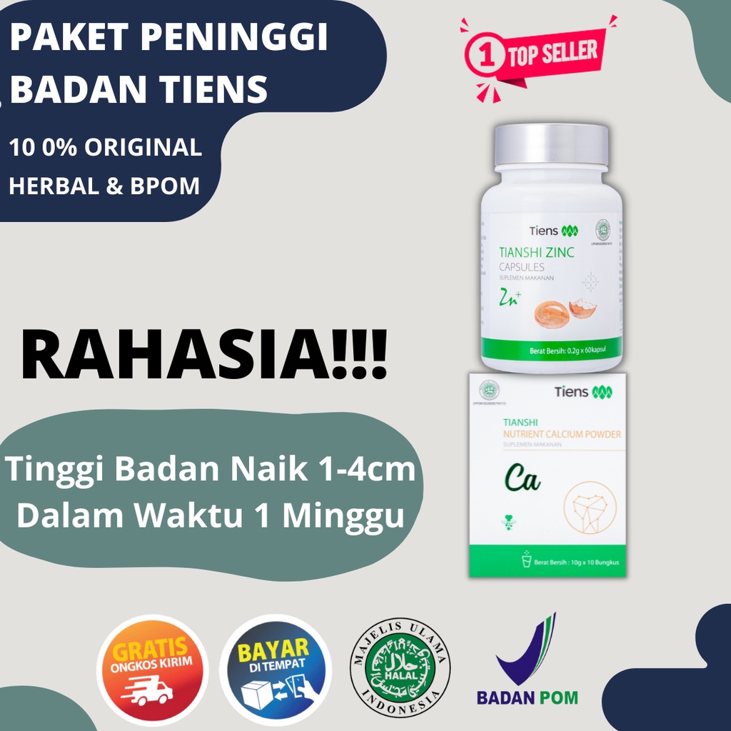 TERLARIS PAKET PENINGGI BADAN TIENS SUPLEMEN PENINGGI OBAT TINGGI BADAN TERBAIK PENINGGI HERBAL SUSU