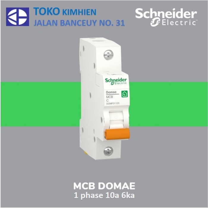 Komponen Listrik Mcb Schneider 1 Phase 10A
