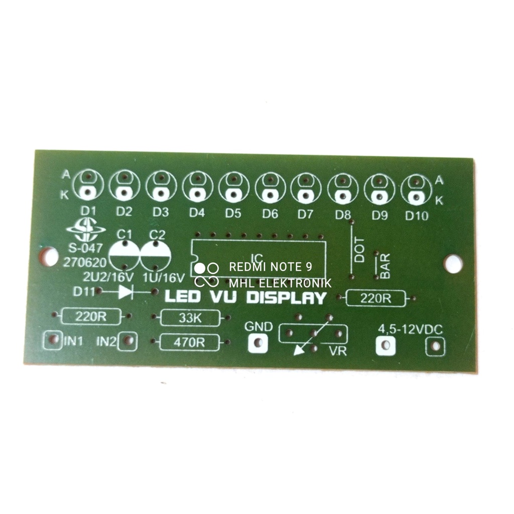 PCB Led VU Display LM 3915 S-047