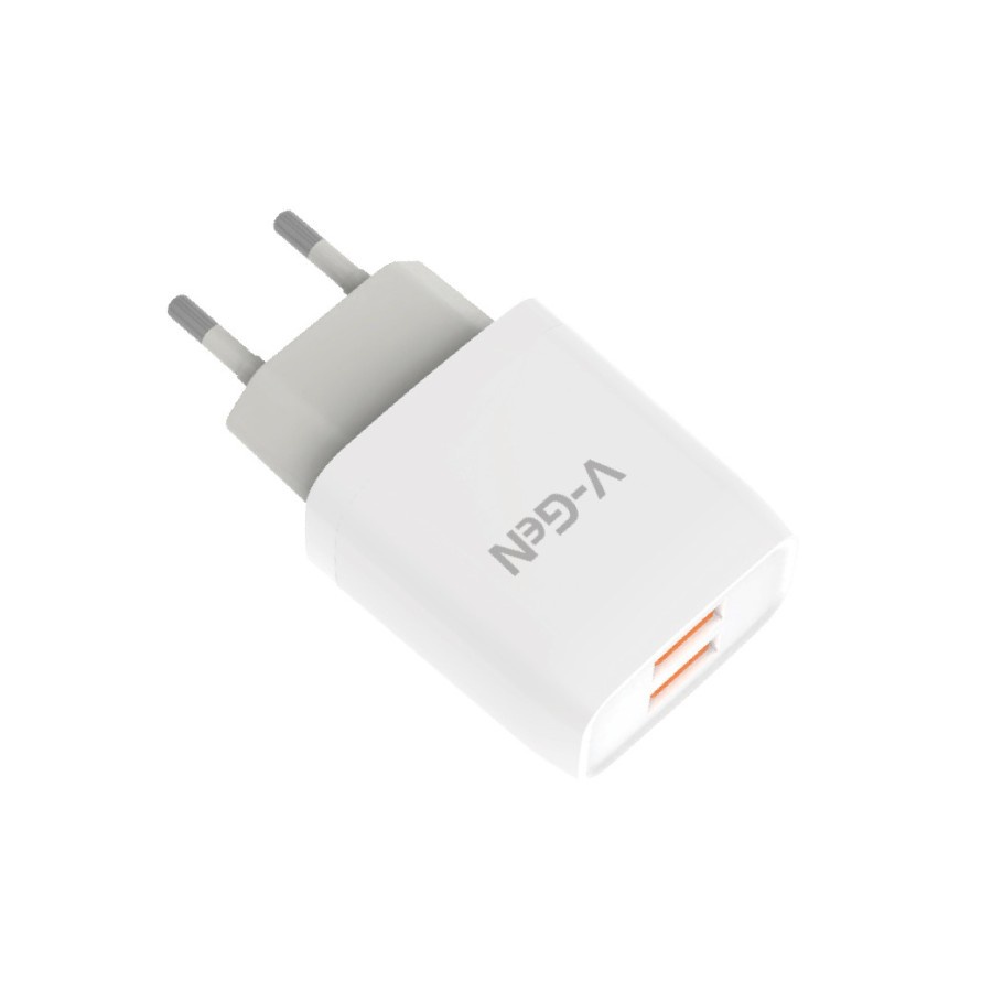 Adaptor Travel Charger V-GeN VTC2-20 2.4A 2 Port USB ORIGINAL