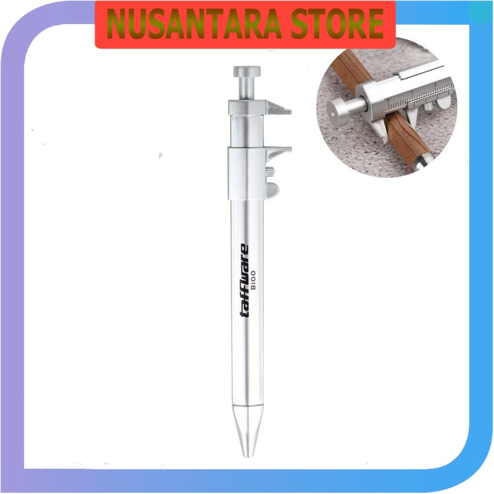 

NUSANTARA STORE - Taffware Pena Pulpen Ballpoint Pen Caliber Measuring Tool Scale Ruler - B100