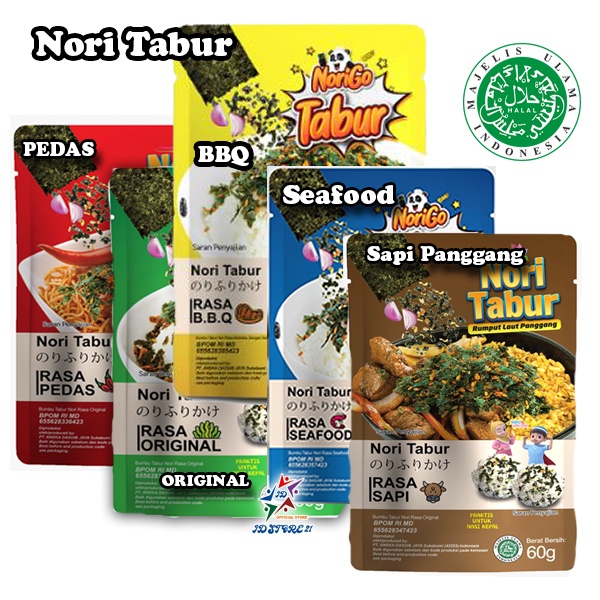 Nori Tabur Rumput Laut Panggang 60g Halal