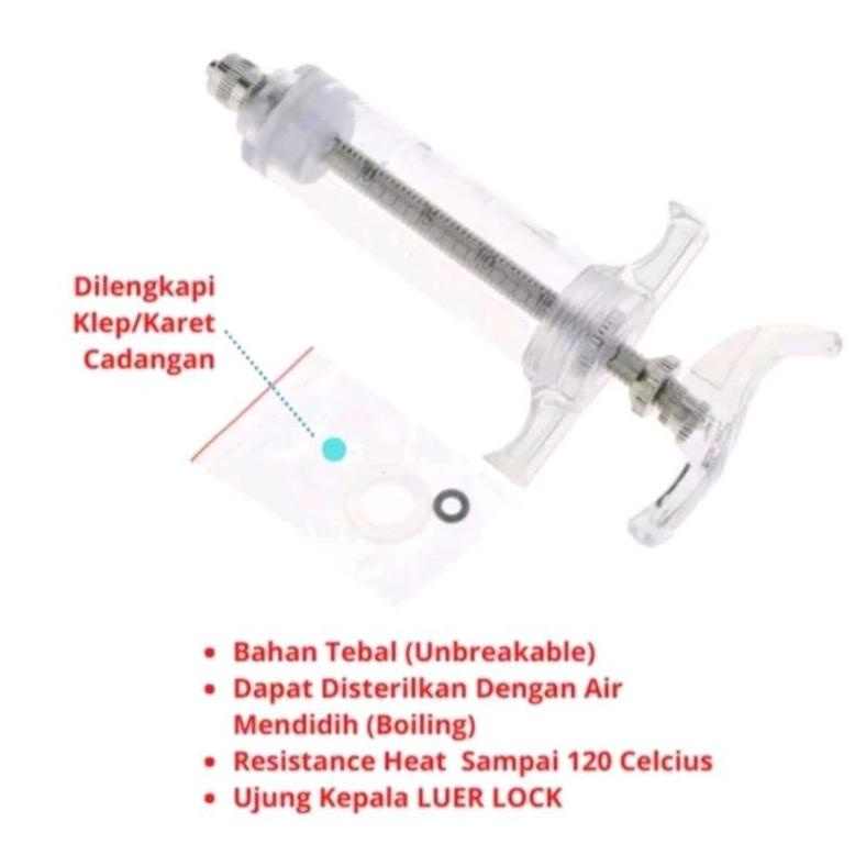 Ternak Suntikan spet lolohan 30 ml suntikan hewan spuit sapi kambing BERGARANSI