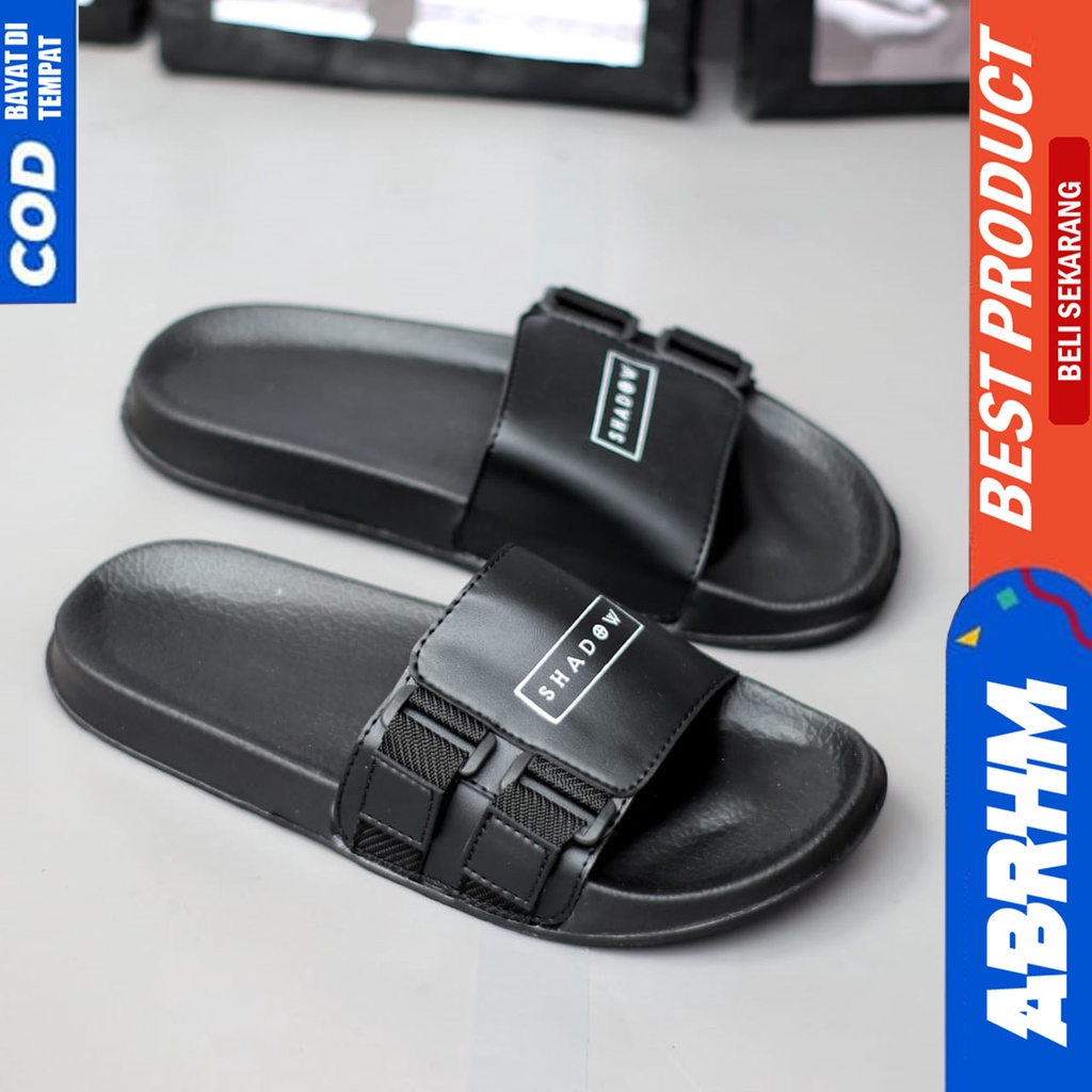 Sandal Slide Pria Slop Sendal Selop Pria Distro Termurah Abrhm Fluk