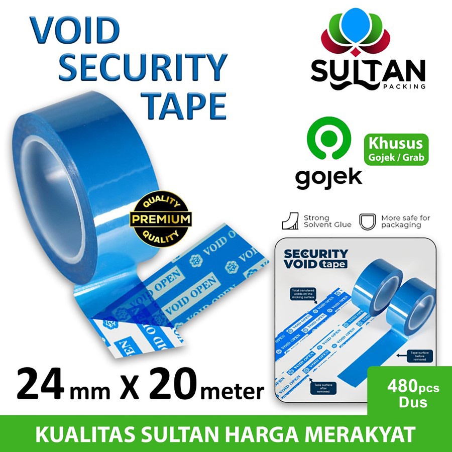 

LAKBAN SECURITY OPEN SEGEL VOID TAPE SELOTIP ISOLASI RUFSET OJOL / DUS