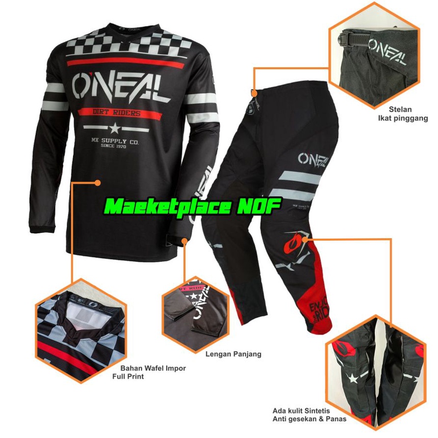 Baju jersey jerset  trabas adventure celana motorcross trail cross motor motocross jersy kostum kaos