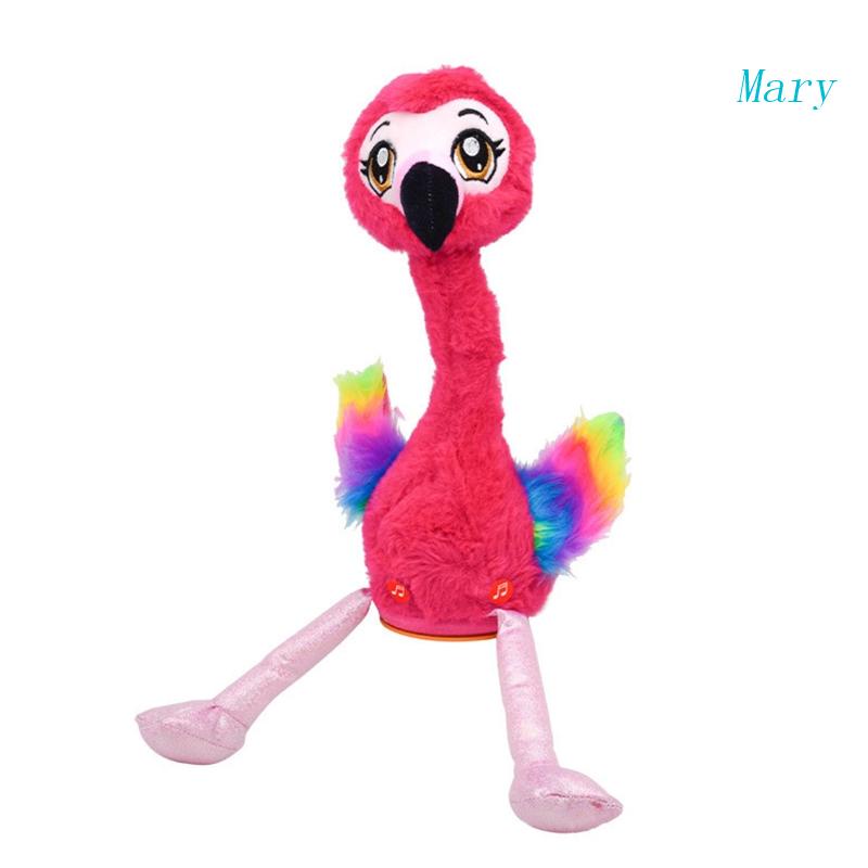 Mary Flamingo Singing And Dancing Boneka Flamingo Plush Interaktif Toy Figure Mainan Animasi Interaktif Berbicara Mewah