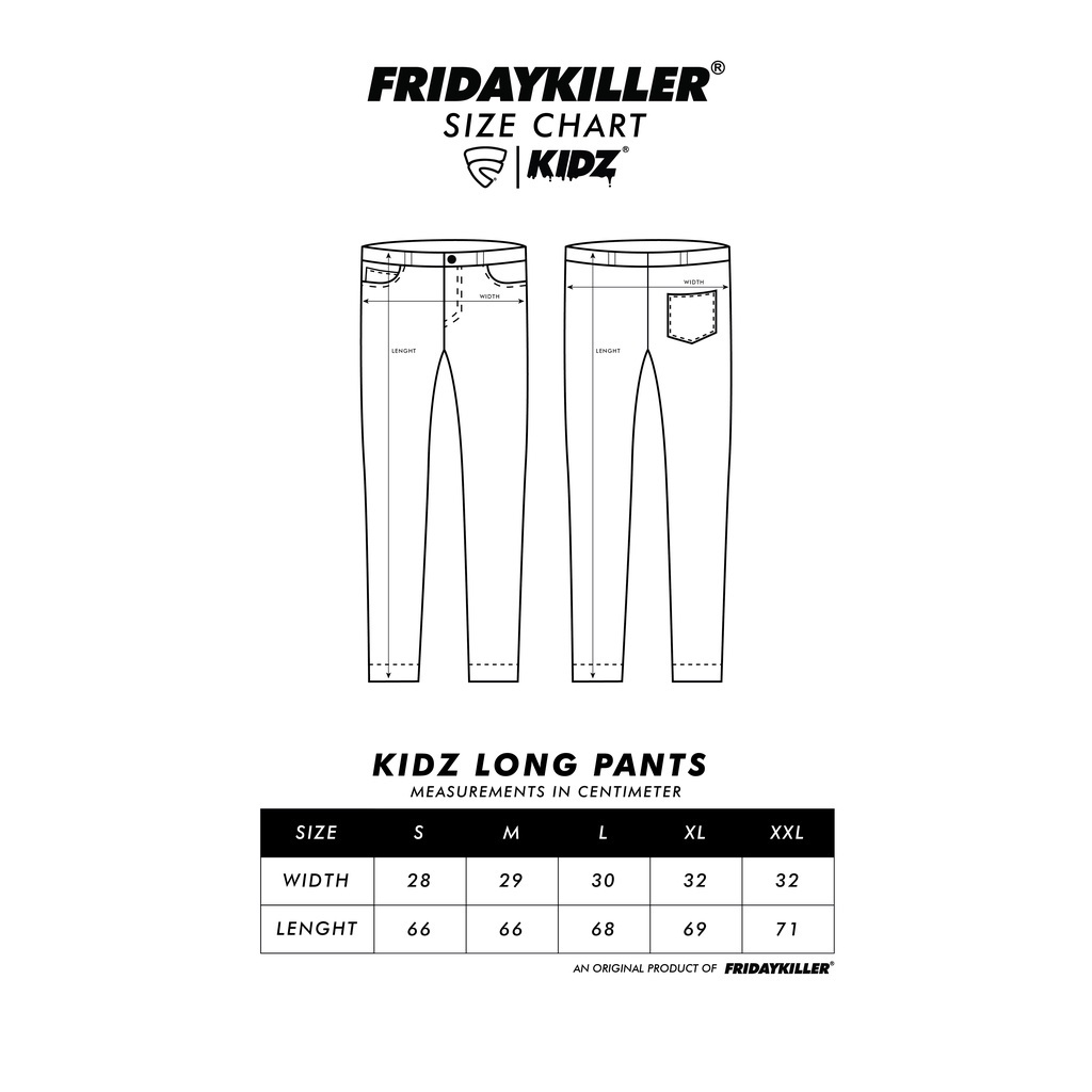 CELANA PANJANG ANAK ANAK FRIDAY KILLER | ORZHA KIDS BLACK