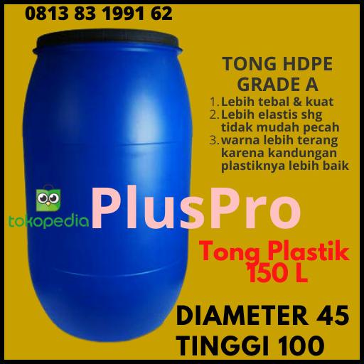 Tong / 150 L Liter / Tong Plastik Biru / Tong Sampah / Biru Baru