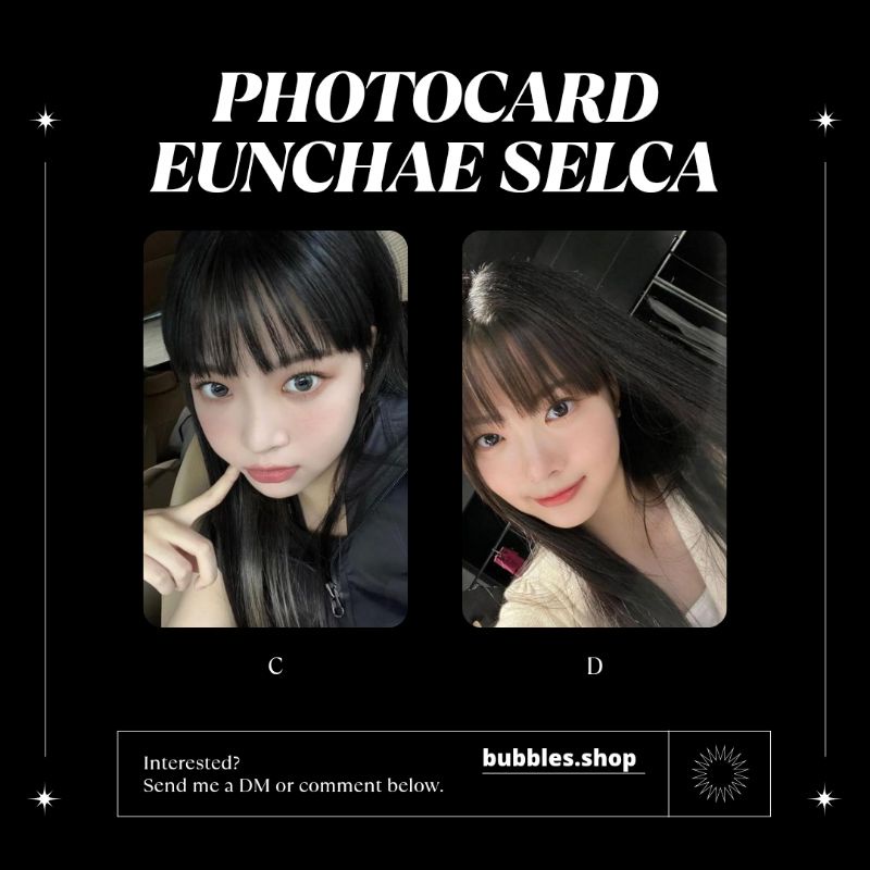 PHOTOCARD UNOFFICIAL EUNCHAE LE SSERAFIM SELCA