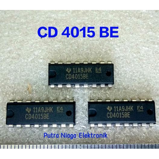 ic CD4015BE Dip 16 pin CD4015 / TC4015 / HEF4015 / HCF4015 putr4n14 Kualitas Baik