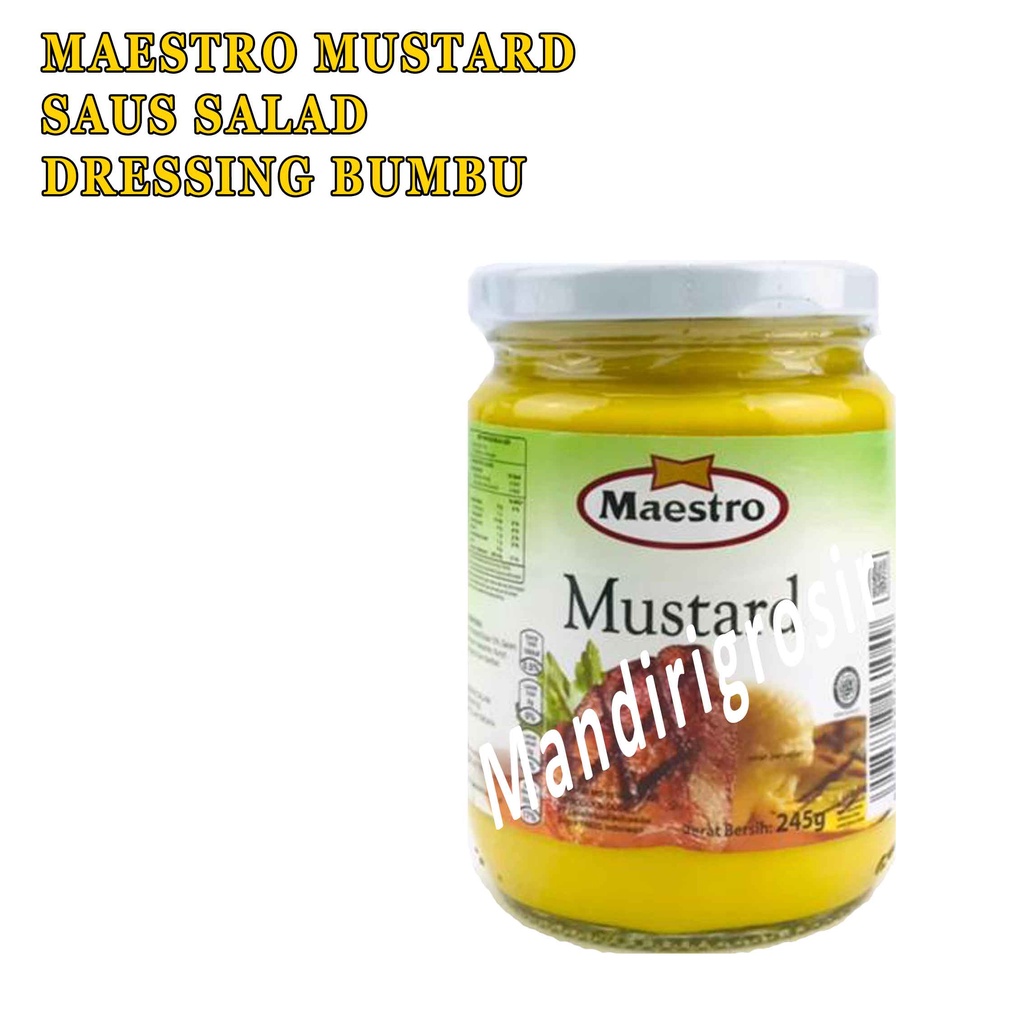 Saus Salad* Maestro Mustard* Dressing Bumbu* 245g