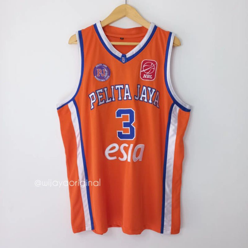 JERSEY BASKET IBL REPRO PELITA JAYA JAKARTA #3 KELLY PURWANTO - OREN