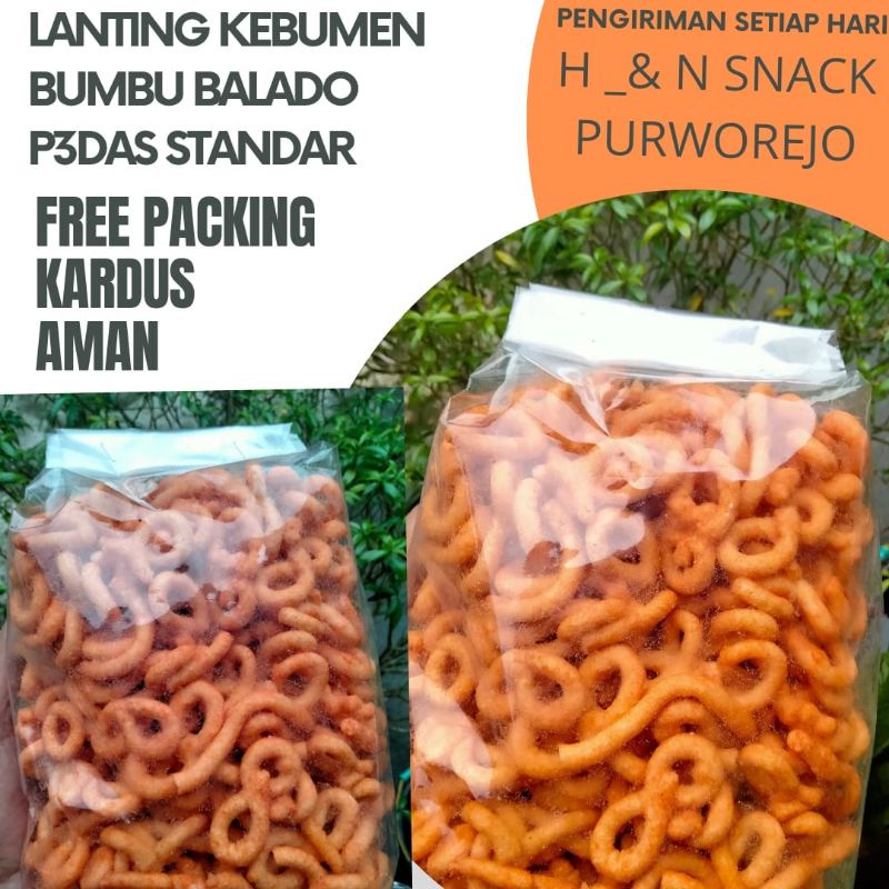 

lanting bumbu kebumen 1 kg dapat 5 rasa (rasa original,rasa balado, jagung, bawang, dan keju)(free packing kardus)