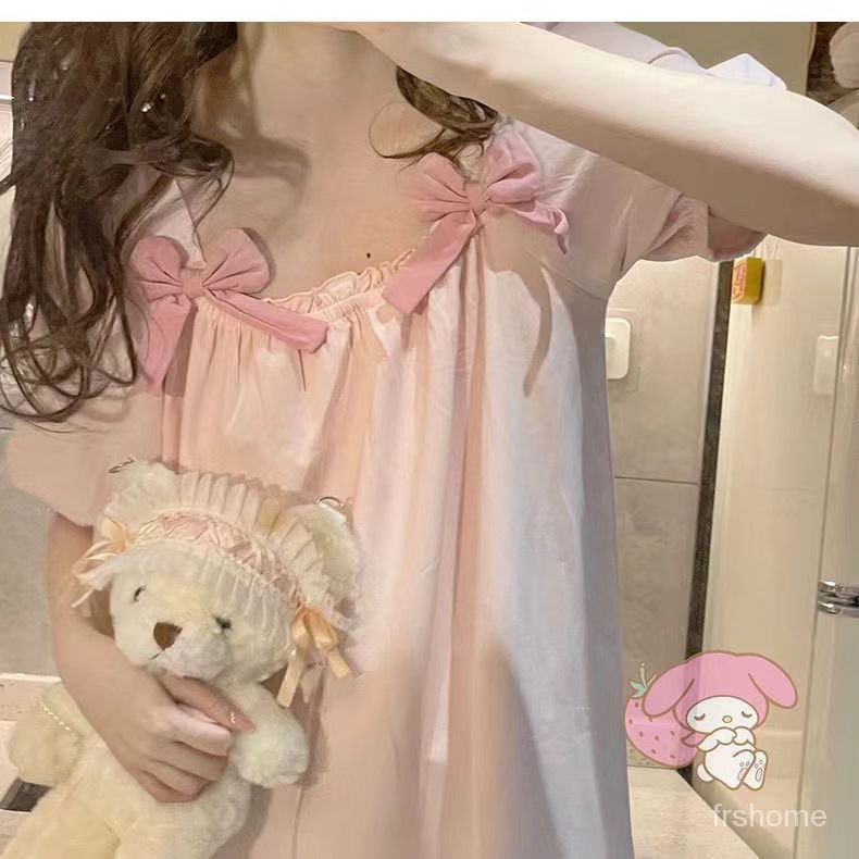 Piyama manis musim panas wanita 2022 piyama angin ins baru piyama musim panas wanita dapat dipakai d