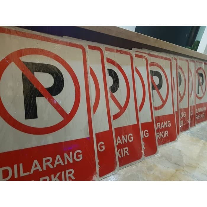 

Paja Plang Papan Rambu Dilarang Parkir Aluminium 35X50Cm