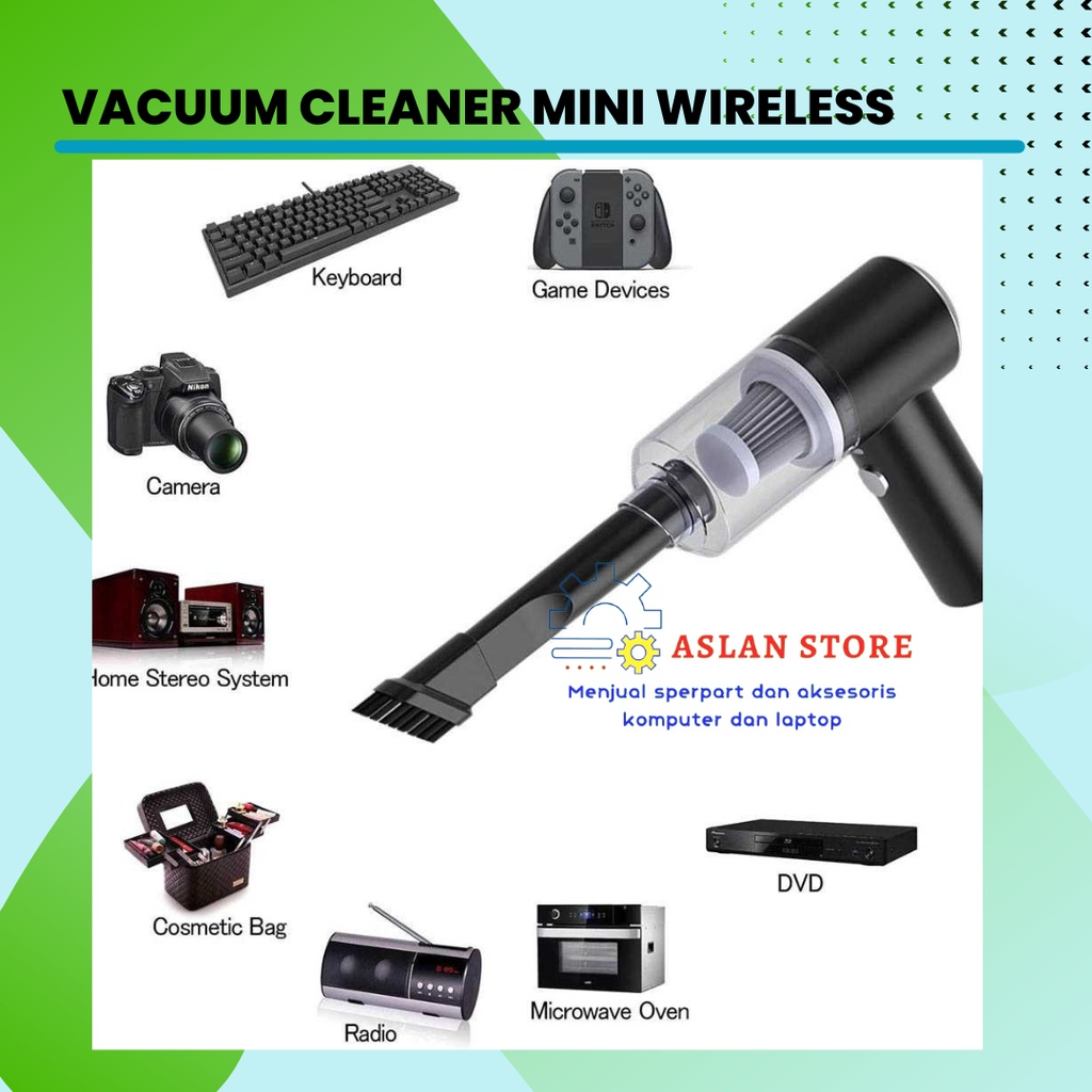 Mini Cordless Vacuum Cleaner Portable Wireless Vacuum pembersih debu keyboard computer mobil