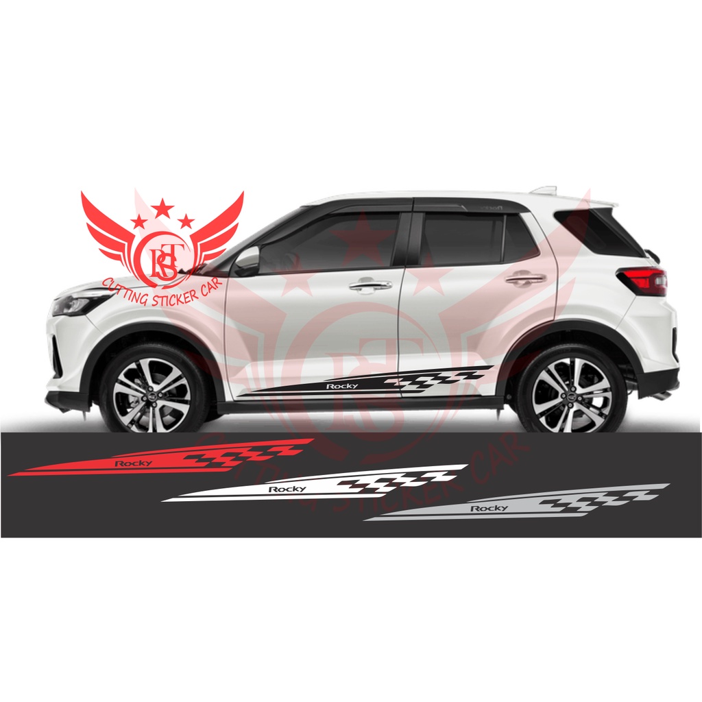 cutting stiker list mobil rocky cutting sticker list untuk body samping mobil daihatsu rocky terbaru