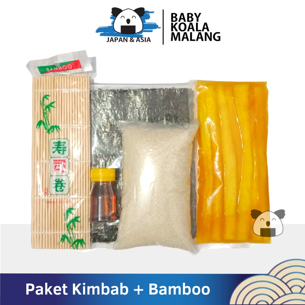 

PAKET KIMBAB KOREA Gimbab Lengkap 6-8 Roll---