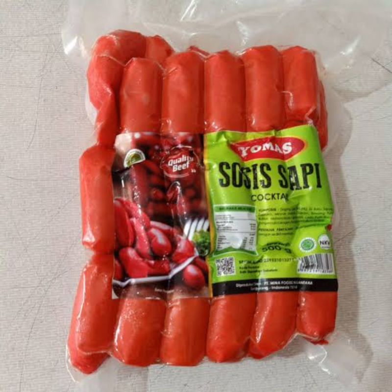 

Sosis Sapi Cocktail Yomas 500g
