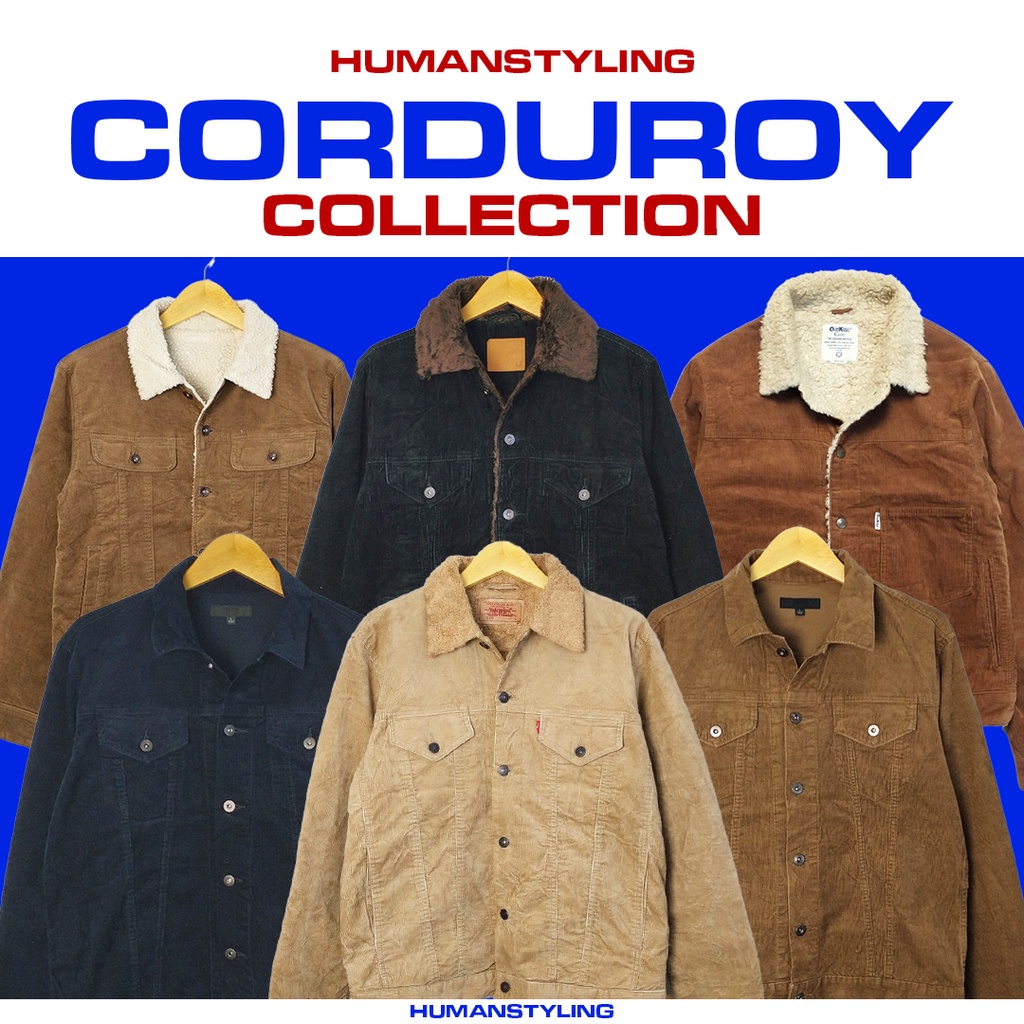 CORDUROY JACKET - SHERPA JACKET/TRUCKER JACKET/CORDUROY JACKET - HUMANSTYLING