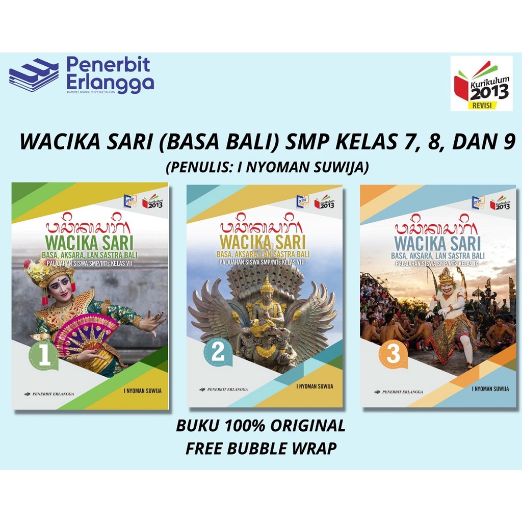 [Erlangga Official] Wacika Sari (Basa Bali) Smp/Mts Kelas 7 8 9 K13n