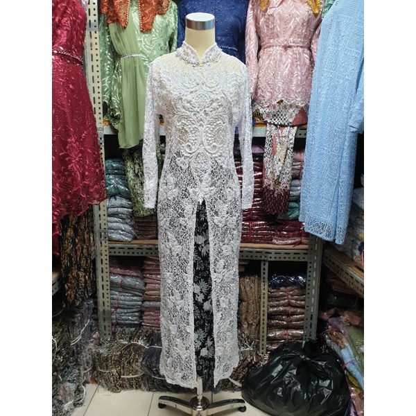 PROMO Kebaya Akad Nikah Brukat Full Payet Semata Kaki dan Rok