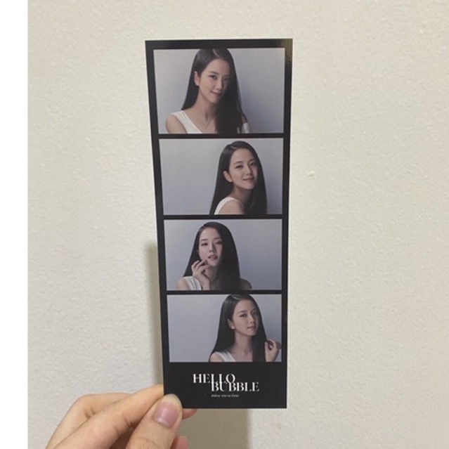 blackpink photo card / hello bubble mise en scene / jisoo photocard