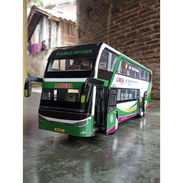 Miniatur Bus Lorena Double Decker