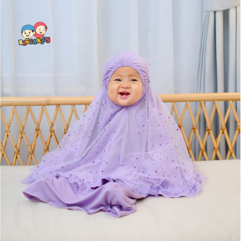 Mukena Mewah Anak Bayi Remaja Raggakids Tsuraya 1-12 tahun terbaru 2023 glitter tile nyaman limited edition