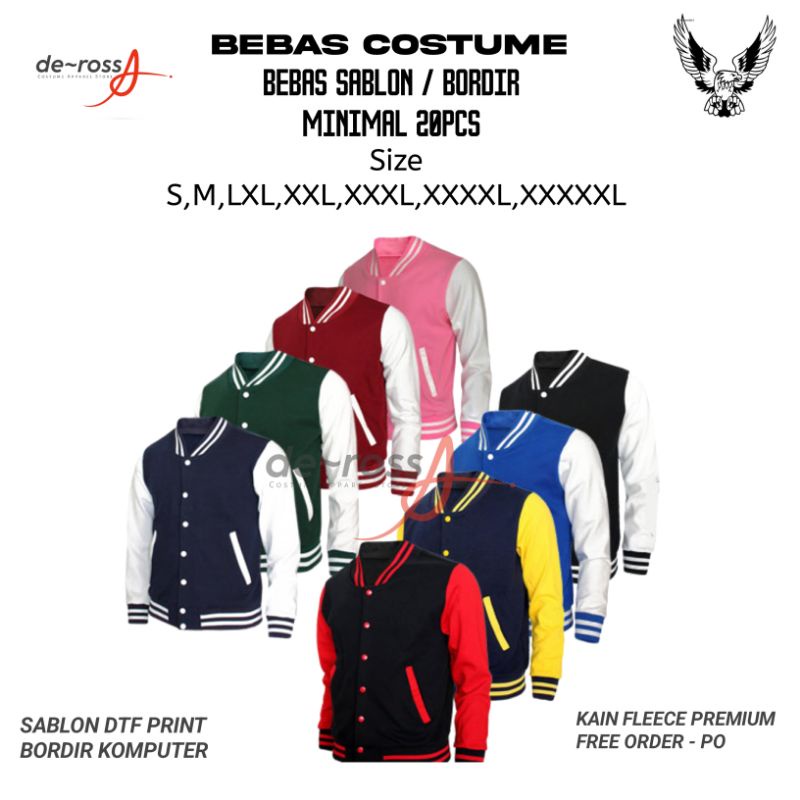 Jaket Versity - Jaket Seragam Kampus,sekolah,dll Bebas Costume