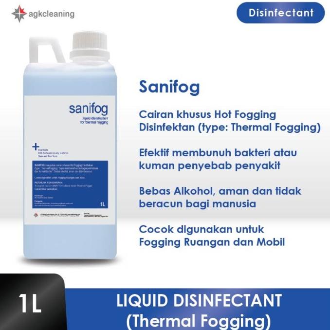 Promo Disinfektan Liquid Cairan Disinfektan Hot Fogging Liquid 1L