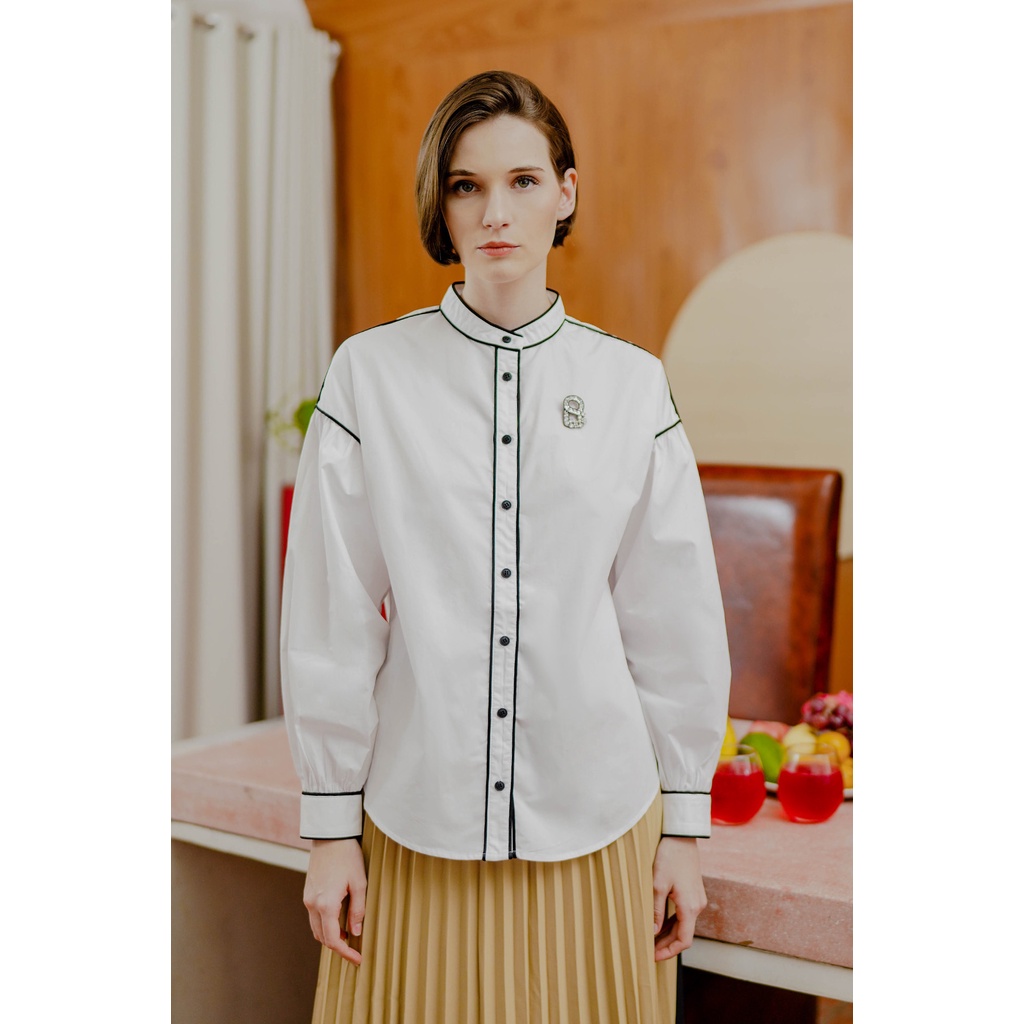Benang Jarum Kalula Shirt - White