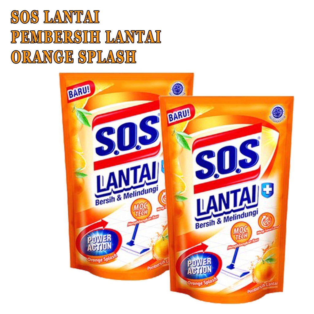 Pembersih Lantai* SOS Lantai* Orange Splash* 750ml