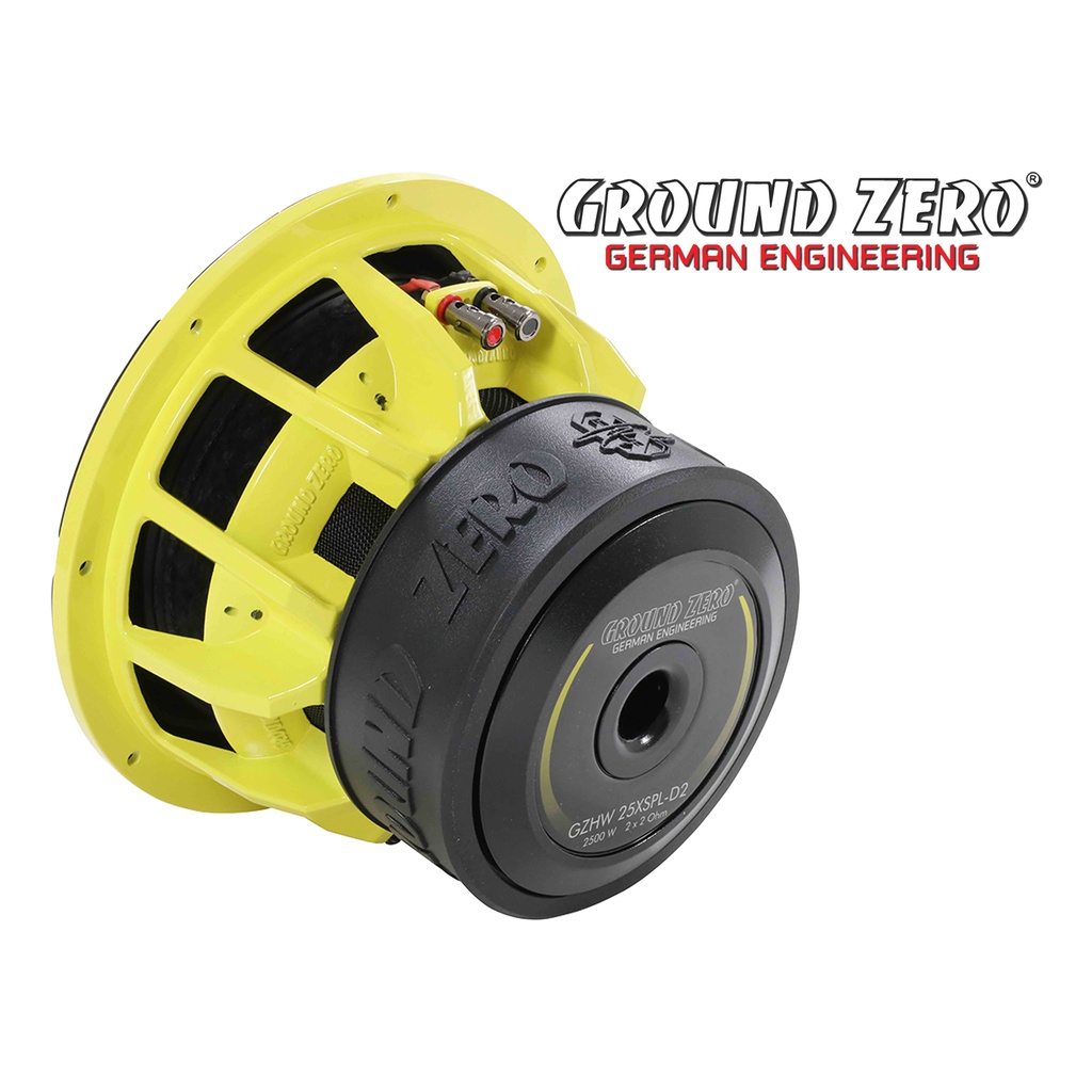 Ground Zero GZHW 25XSPL-D2 High Quality 10 inch SQL SPL Subwoofer 2500 Watts