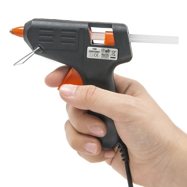 Lem Tembak Hot Melt Glue Gun Kenmaster 15 Watt Bonus 2 Batang Glue Stick