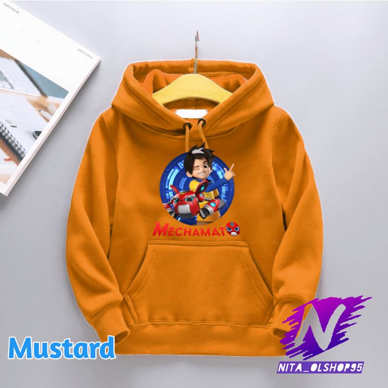 hoodie anak mechamato amato dan mechabot premium