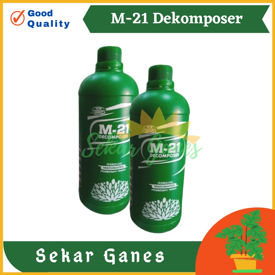 Sekarganes M-21 Decomposer 1 Liter Pupuk Organik Cair Mikrobakteri Pembenah Tanah Bioaktivator Kompos