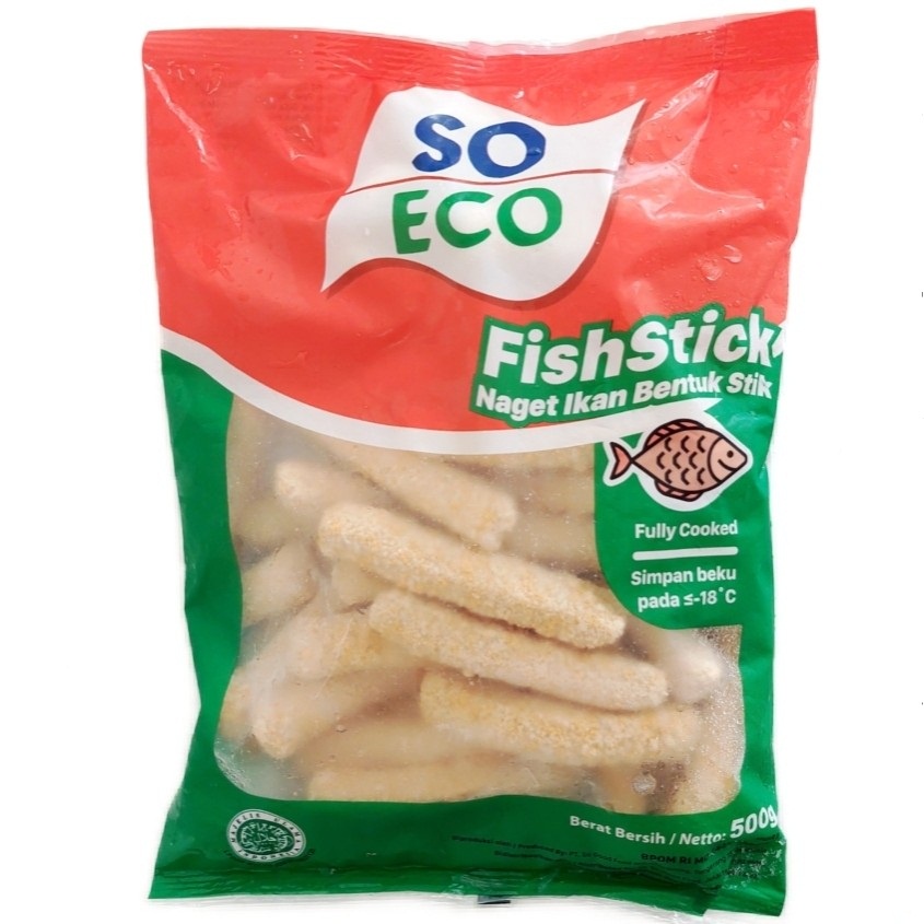 SO ECO FISH STICK 500GR NUGGET IKAN BENTUK STIK HALAL