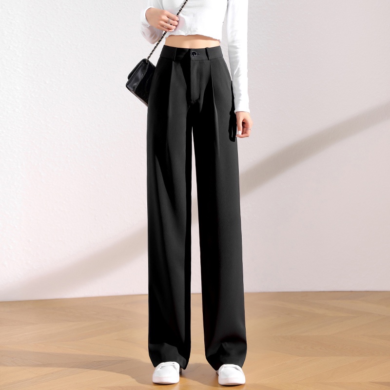 celana hitam highwaist korea kulot panjang kekinian murah import