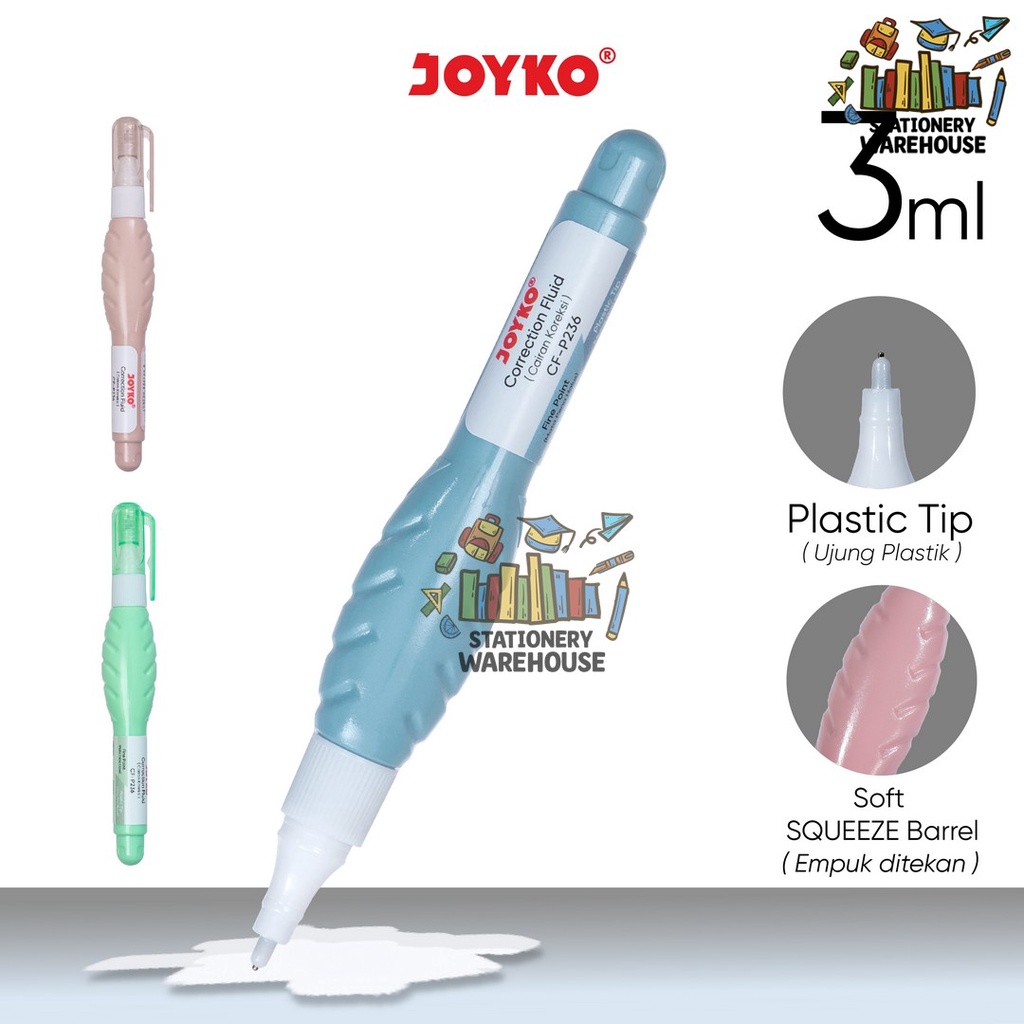 

Correction Fluid Cairan Koreksi Penghapus Cair Joyko CF-P236 / TIP-X / TIP-EX