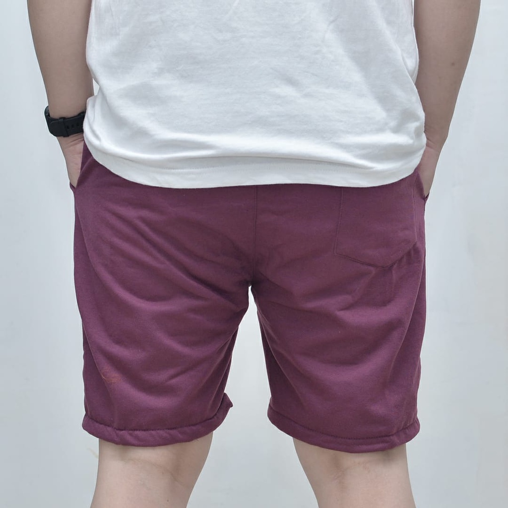 Wengkie.id / Boardshort / celana pendek pria / celana pendek wanita / celana casual / celana pendek murah / Warna Burgundy